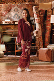 The Akar Kita Kebaya Top - Burgundy