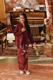 The Akar Kita Kebaya Top - Burgundy