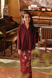 The Akar Kita Kebaya Top - Burgundy