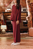 The Akar Kita Folded Skirt - Burgundy