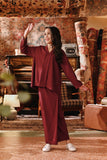 The Akar Kita Kebaya Top - Burgundy