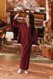 The Akar Kita Kebaya Top - Burgundy