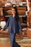 The Akar Kita Kebaya Top - England Blue