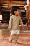 The Akar Kita Babies Baju Melayu Teluk Belanga - Pale Olive