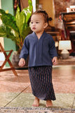 The Akar Kita Babies Folded Skirt - Ocean Streak