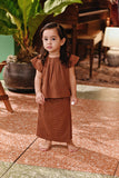 The Akar Kita Babies Folded Skirt - Brownflux