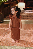 The Akar Kita Babies Folded Skirt - Brownflux