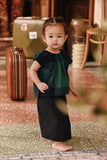 The Akar Kita Babies Folded Skirt - Black Dash