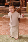 The Akar Kita Babies Jacquard Skirt - Creme Glow