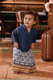 The Akar Kita Babies Kebaya Top - England Blue