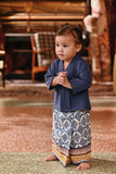 The Akar Kita Babies Kebaya Top - England Blue