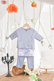 The Mimpian Babies Kurta - Light Pigeon Blue