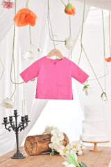 The Mimpian Babies Kurta - Fuchsia Pink