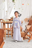 The Mimpian Ruffle Wide Skirt - Lilac