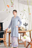 The Mimpian Women Kebarung Top - Light Pigeon Blue