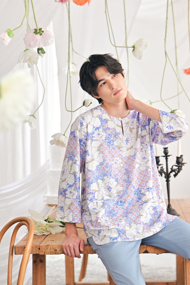 The Mimpian Men 3/4 Sleeve Kurta - Enchanted