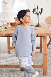 The Mimpian Kurta - Light Pigeon Blue