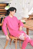 The Mimpian Men Kurta - Fuchsia Pink