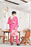 The Mimpian Men Kurta - Fuchsia Pink