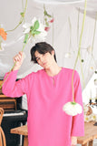 The Mimpian Men Kurta - Fuchsia Pink