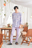 The Mimpian Men 3/4 Sleeve Kurta - Mystical