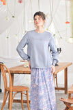 The Mimpian Women Doll Blouse - Light Pigeon Blue