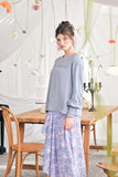 The Mimpian Women Doll Blouse - Light Pigeon Blue