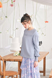 The Mimpian Women Doll Blouse - Light Pigeon Blue