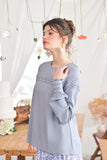 The Mimpian Women Doll Blouse - Light Pigeon Blue