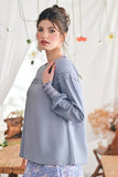 The Mimpian Women Doll Blouse - Light Pigeon Blue