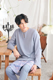 The Mimpian Men Kurta - Light Pigeon Blue