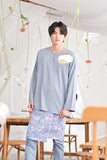 The Mimpian Men Kurta - Light Pigeon Blue