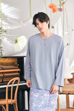 The Mimpian Men Kurta - Light Pigeon Blue