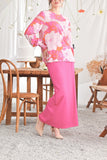 The Mimpian Women Buttons Skirt - Fuchsia Pink