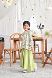 The Mimpian Ruffle Wide Skirt - Tea Green