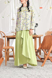 The Mimpian Women Ruffle Wide Skirt - Tea Green