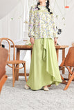 The Mimpian Women Ruffle Wide Skirt - Tea Green