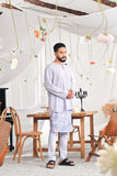 The Mimpian Men Kurta - Lilac