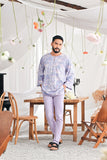 The Mimpian Men 3/4 Sleeve Kurta - Mystical