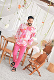 The Mimpian Men 3/4 Sleeve Kurta - Fantasy