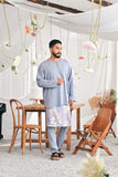 The Mimpian Men Kurta - Light Pigeon Blue