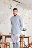 The Mimpian Men Kurta - Light Pigeon Blue