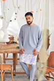 The Mimpian Men Kurta - Light Pigeon Blue