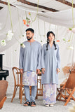 The Mimpian Men Kurta - Light Pigeon Blue