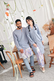 The Mimpian Women Kebarung Top - Light Pigeon Blue