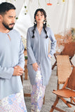 The Mimpian Men Kurta - Light Pigeon Blue