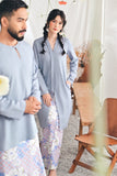 The Mimpian Men Kurta - Light Pigeon Blue