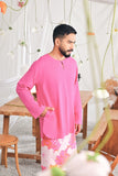 The Mimpian Men Kurta - Fuchsia Pink