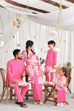 The Mimpian Men Kurta - Fuchsia Pink