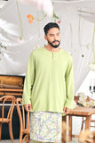 The Mimpian Men Kurta - Tea Green